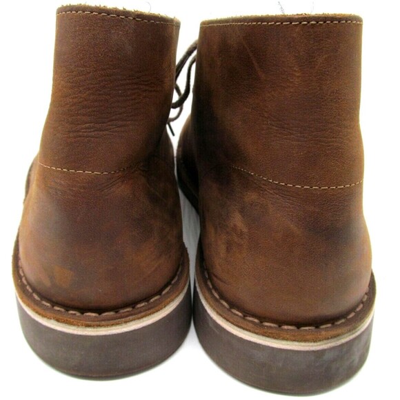 Clarks Bushacre Brown Leather 2-eye Chukka Boots Mens Size US 11.5 M  Made India - Picture 3 of 9